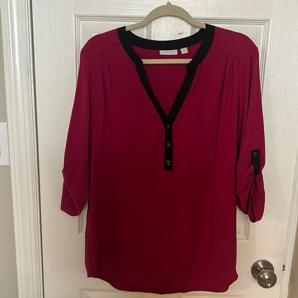 Pink and black tunic